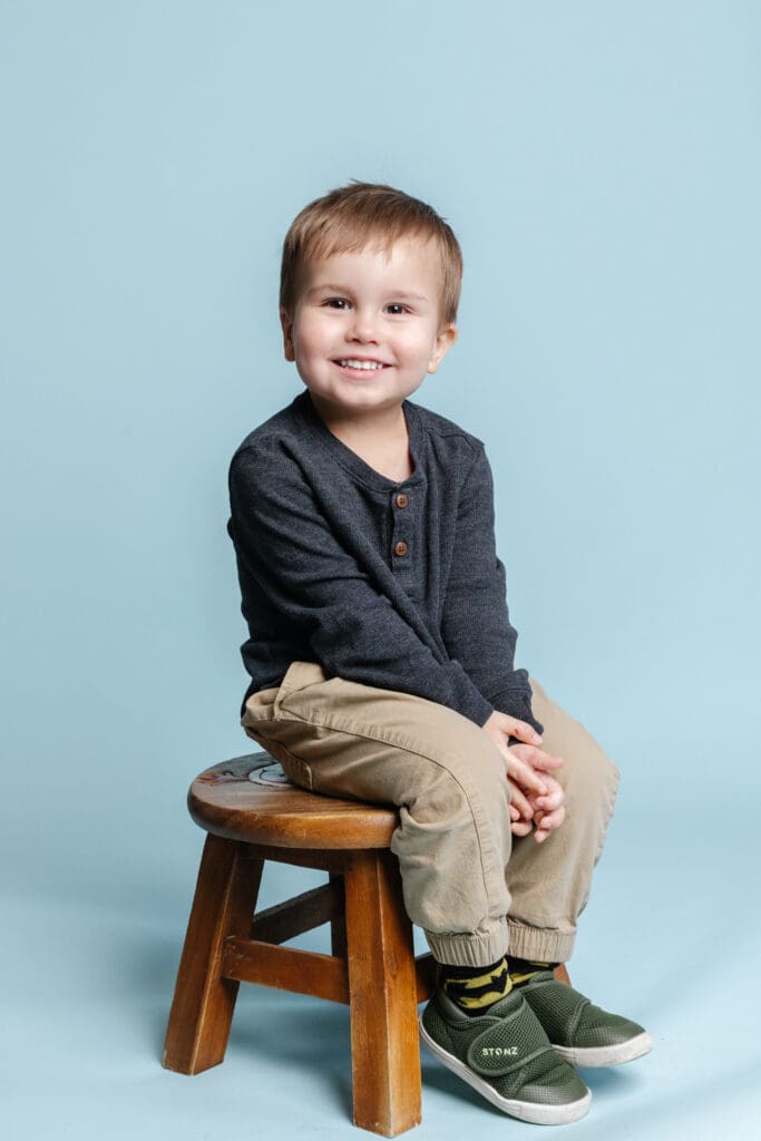 Professional daycare photography capturing natural child expressions during daycare photo day