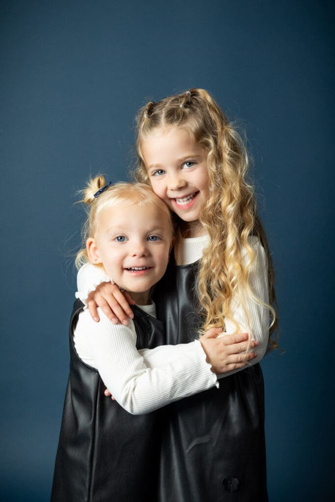 Sibling portrait taken during daycare photo day