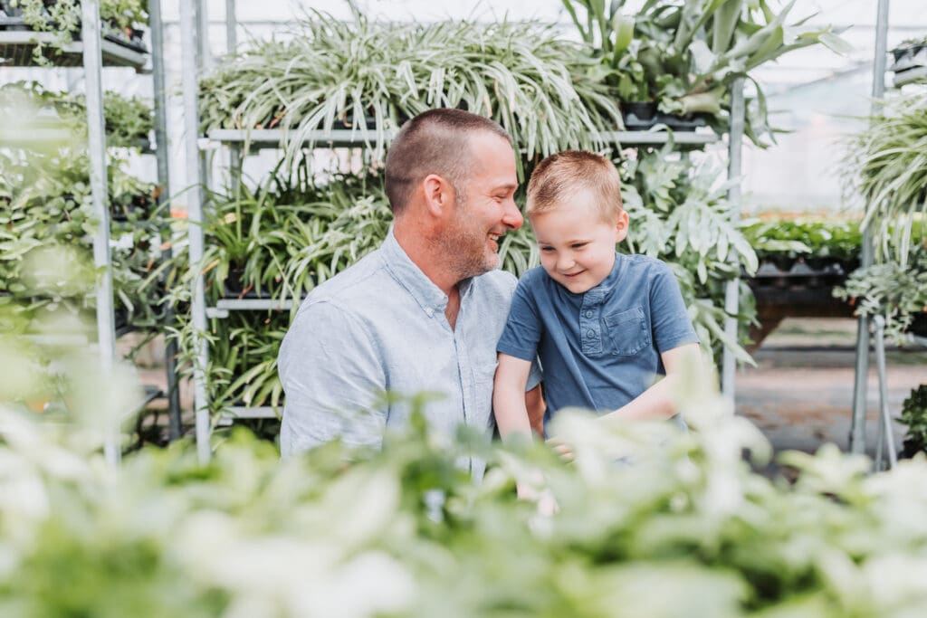 Real, love-filled moment captured during a lifestyle family session