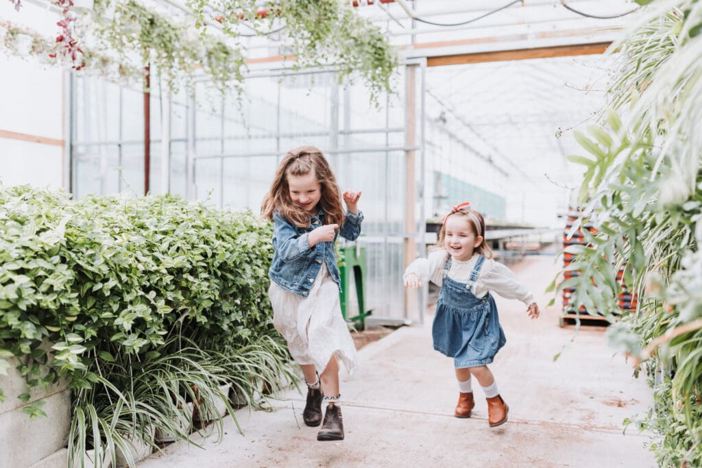 Joyful and unposed family moment captured in soft natural light in BC